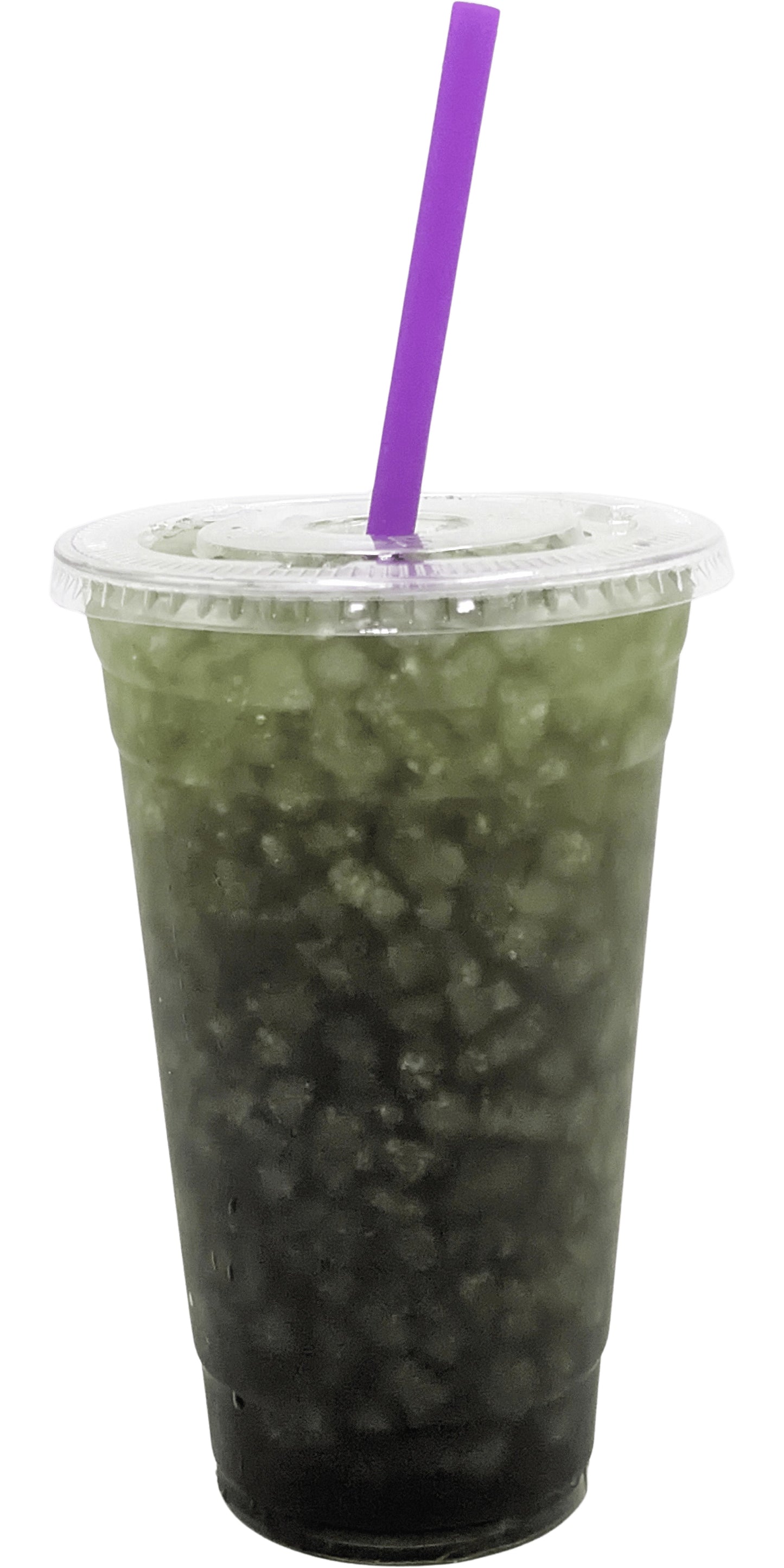 Wonderful Woman Flavored Loaded Tea in a Cup. Dark green Color.