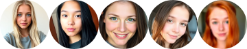 Profile pictures of affiliates