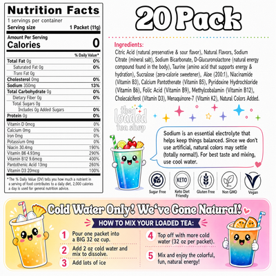 20 Flavor Bundle (Caffeine-Free)