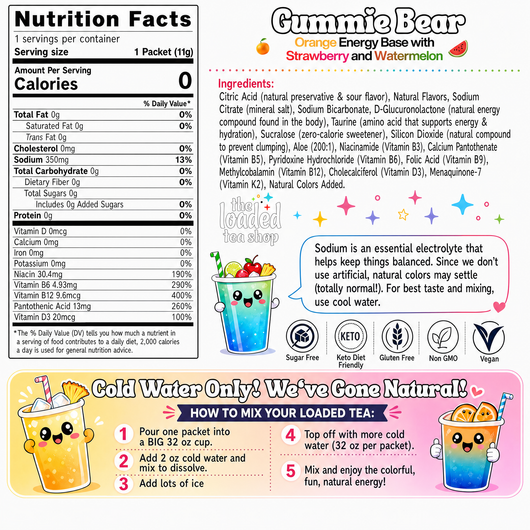 50 Case Gummie Bear (Caffeine- Free)