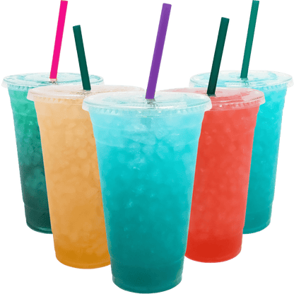 Five drinks in the lime Loaded Tea Shop bundle.