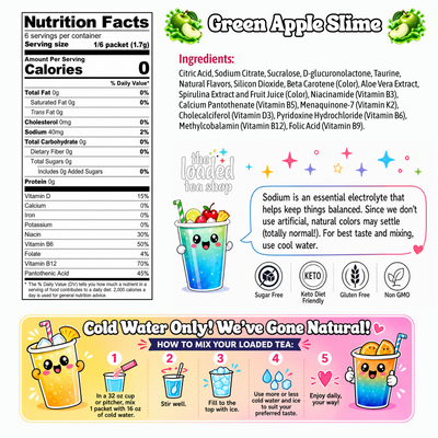 Green Apple Slime (Caffeine-Free)