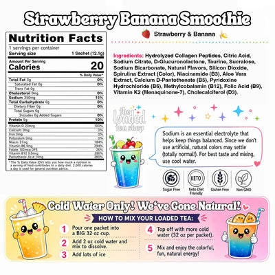 Strawberry Banana Smoothie (Caffeine-free)