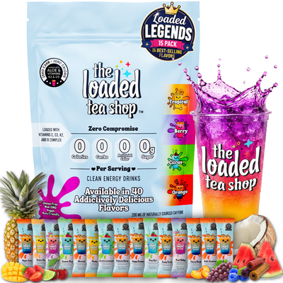 The Loaded Tea Shop Amazon Legendary Best Sellers 15 pack, 11g Stick Pack
